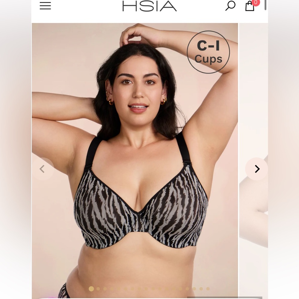 Women's Zebra Print Bra size 34D